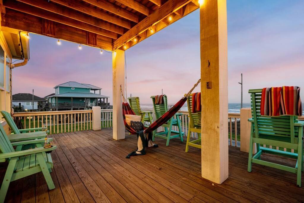 Villa Beachfront*Spectacular View*4 Bd*Sleeps 14 Bolivar Peninsula Exterior foto