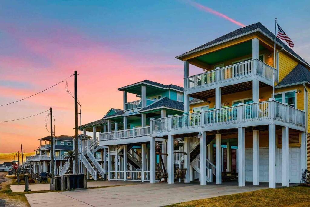 Villa Beachfront*Spectacular View*4 Bd*Sleeps 14 Bolivar Peninsula Exterior foto